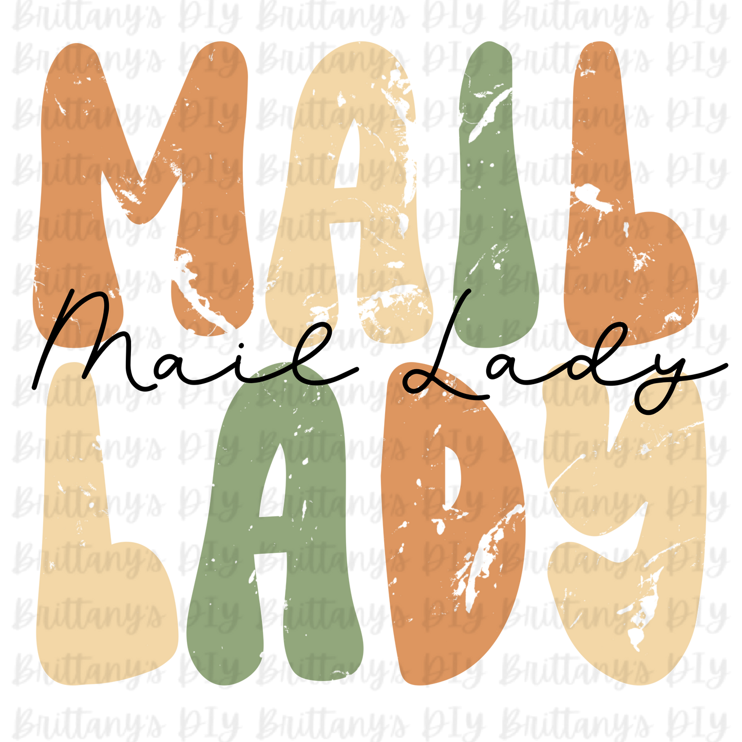 Mail Lady Sublimation Print