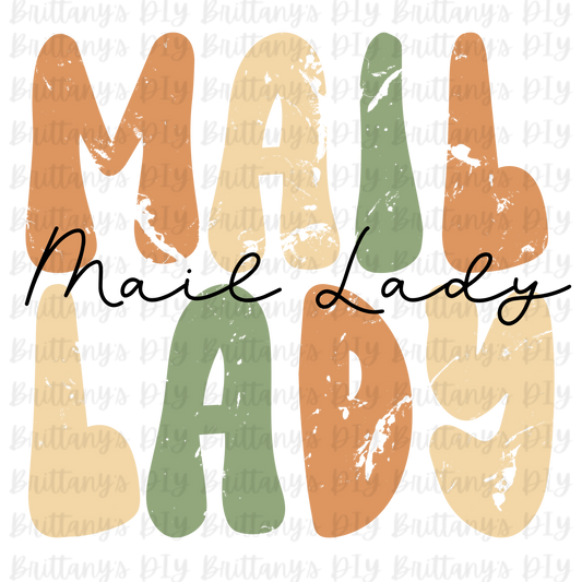 Mail Lady Sublimation Print