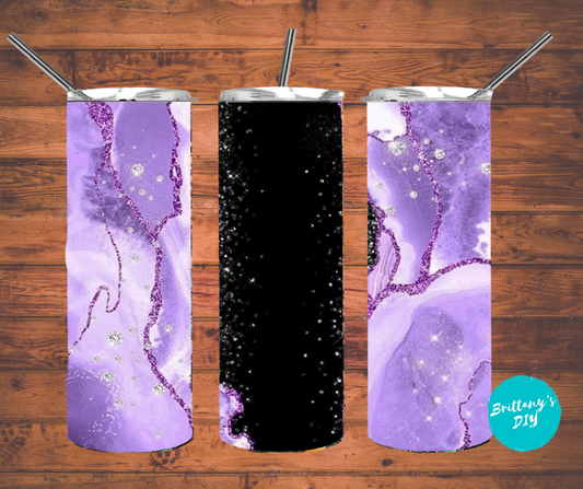 Purple Marble Tumbler