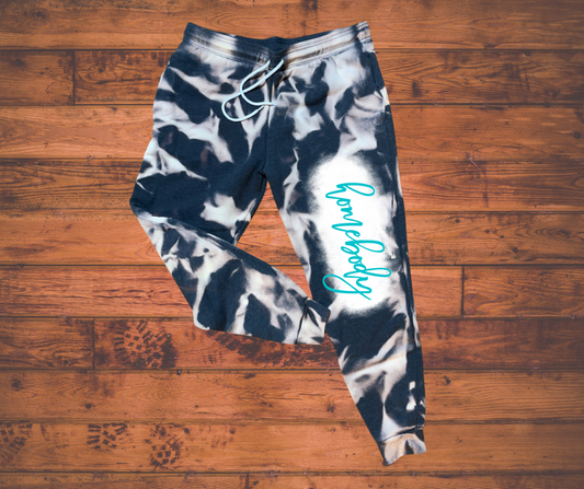 Homebody Bleached Joggers in Dark Grey