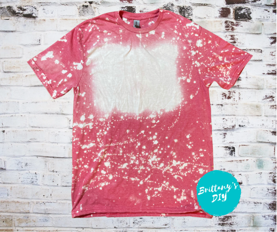 Custom Team Logo Bleached T-Shirt