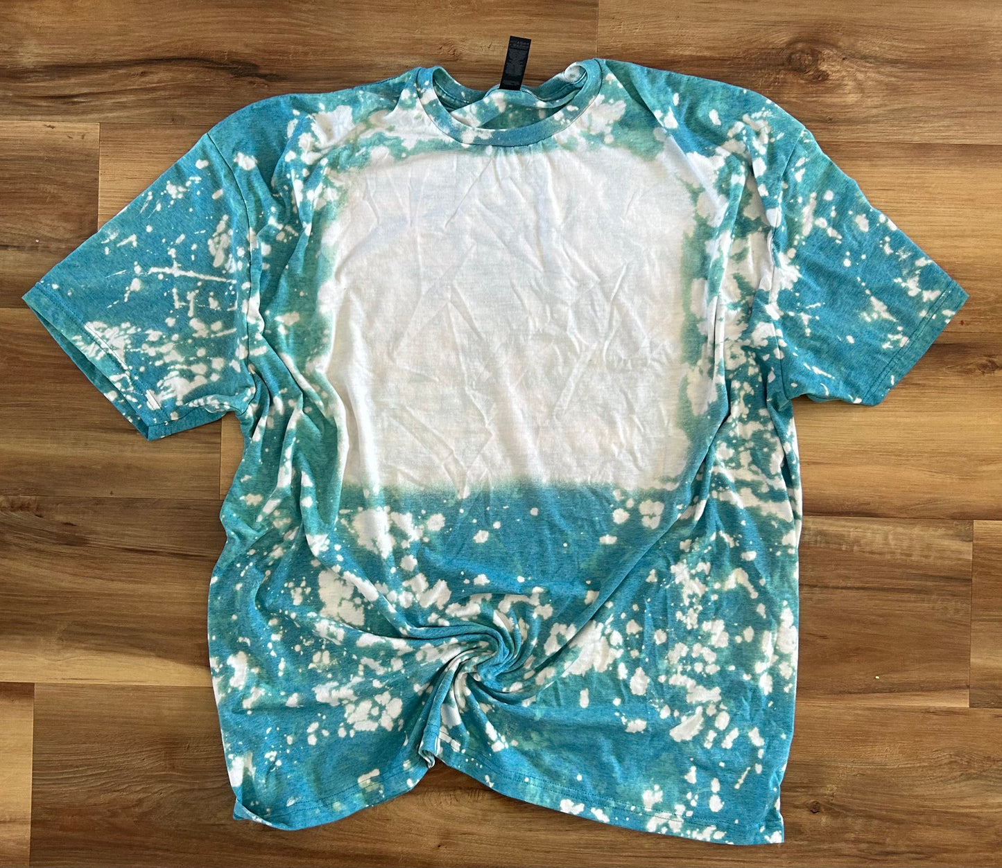 Blank Bleached T-shirt in Heather Galapagos