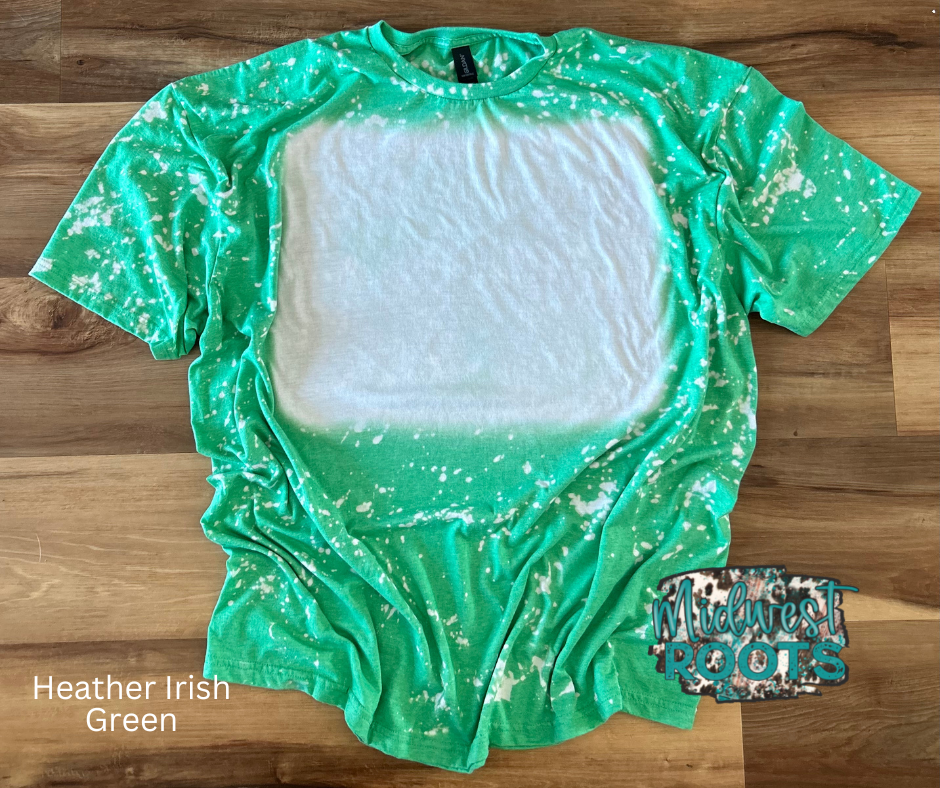 Blank Bleached T-shirt in Heather Royal