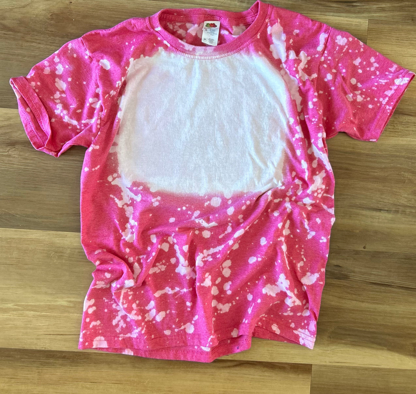 Blank Bleached T-shirt in Heather Sapphire