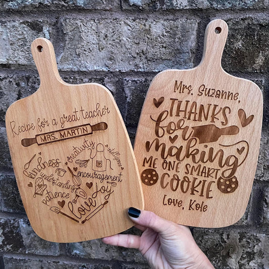 Personalized Teacher Cutting Boards