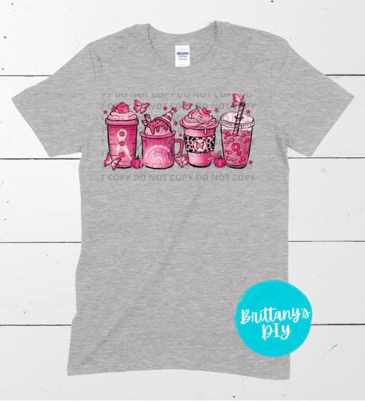 Breast Cancer Coffee Top