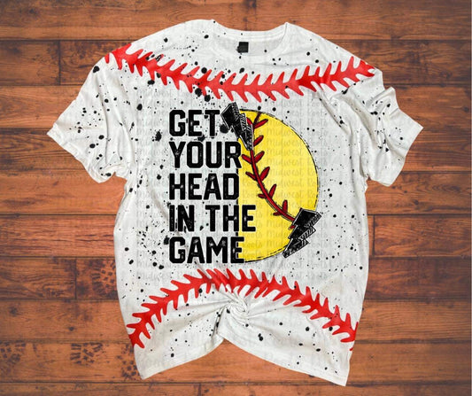 Get Your Head in the Game with Laces Splattered Top