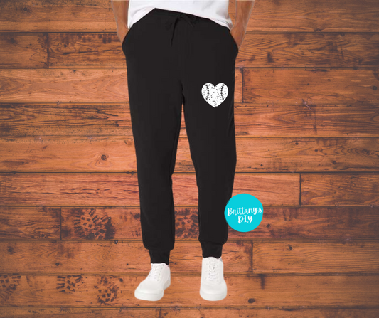 Softball/Baseball Heart Joggers