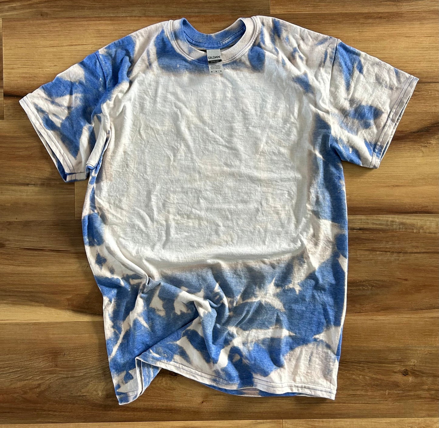 Blank Bleached T-shirt in Heather Royal