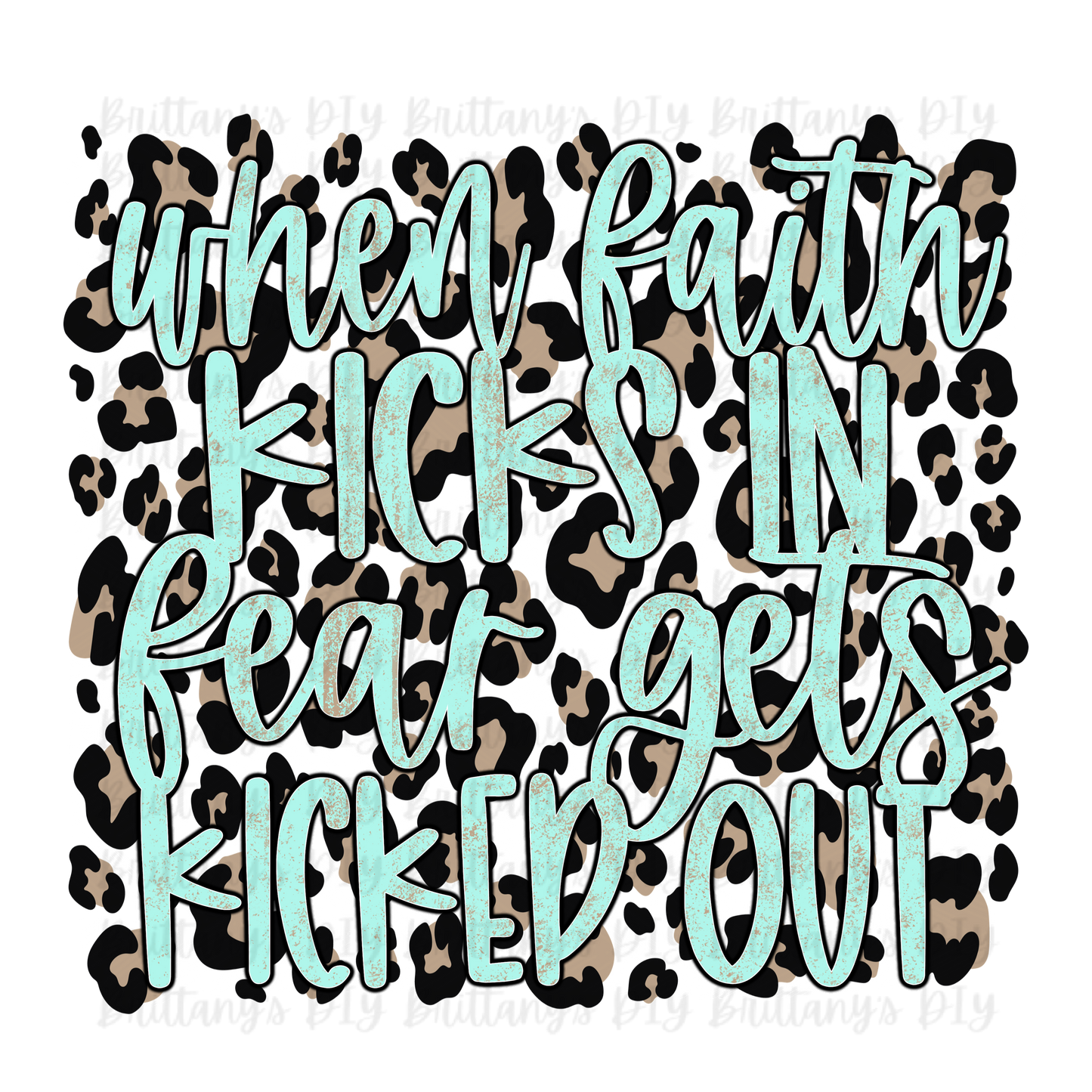 When Faith Gets Kicked in Sublimation Print