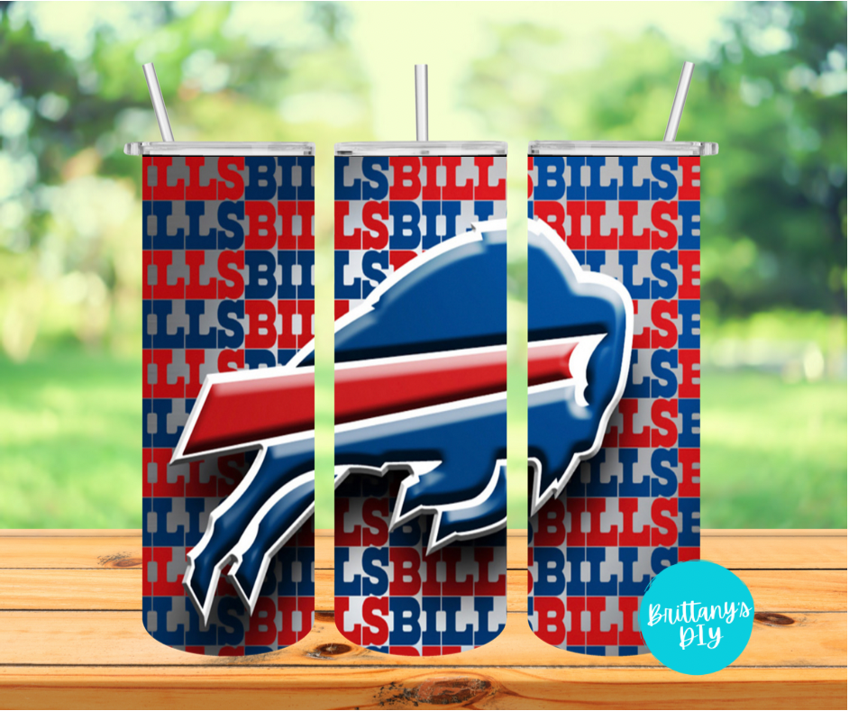 Bills Tumbler Sublimation Print