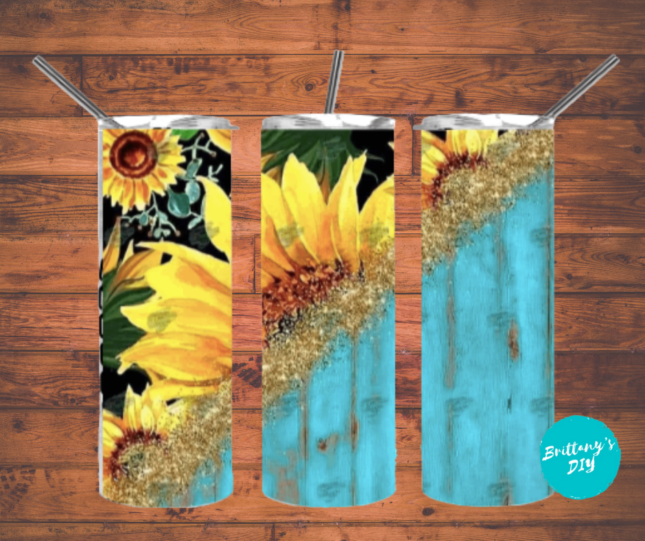 Sunflower Wood Tumbler