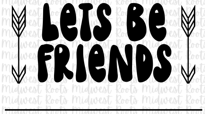 Let’s Be Friends Stickers