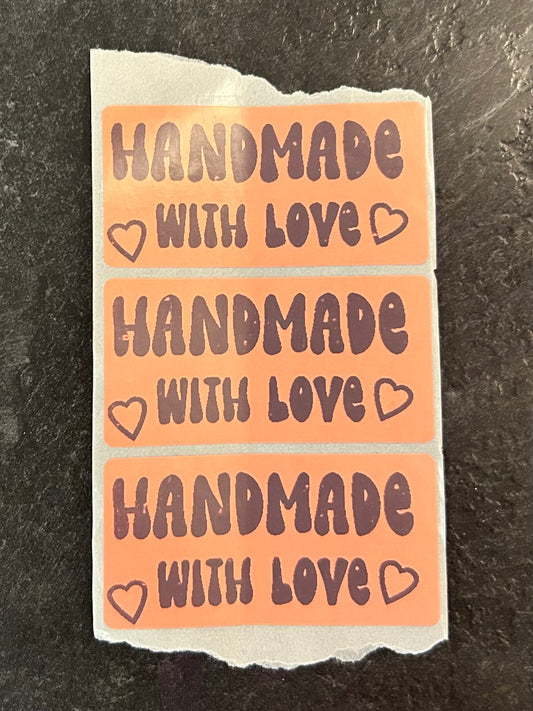 Handmade with Love Stickers