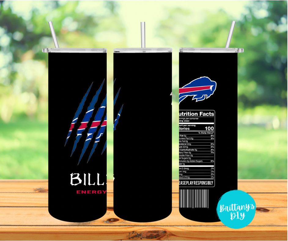 Bills Tumbler Sublimation Print