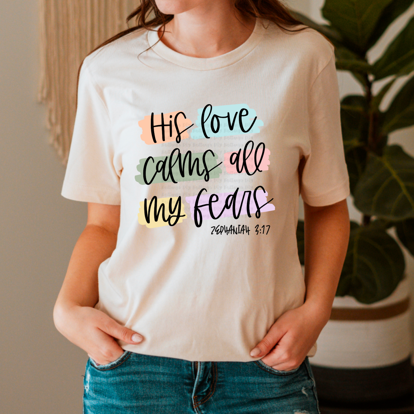 His Love Calms All My Fears Sublimation Print