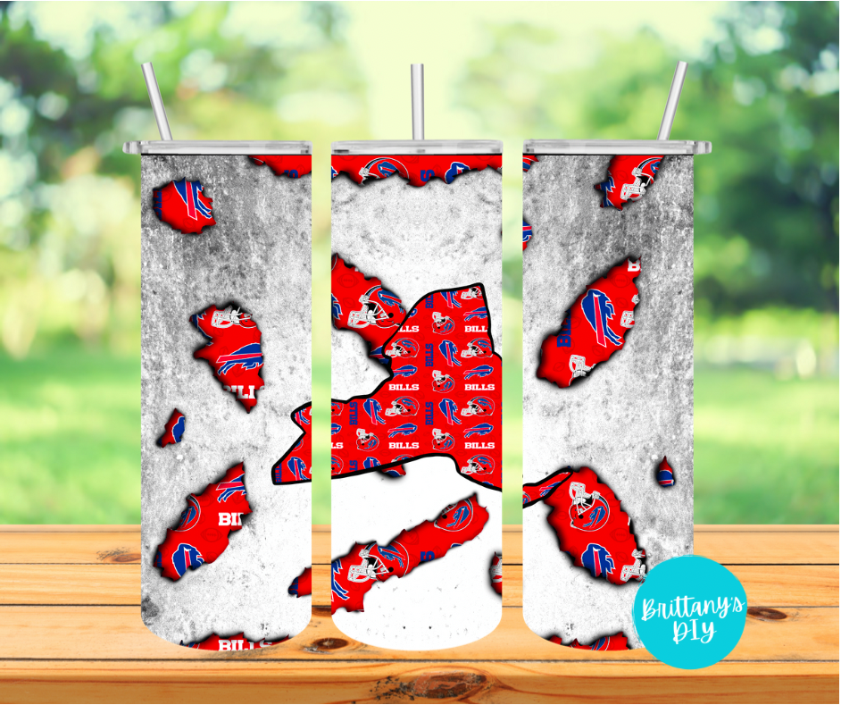 Bills Tumbler Sublimation Print
