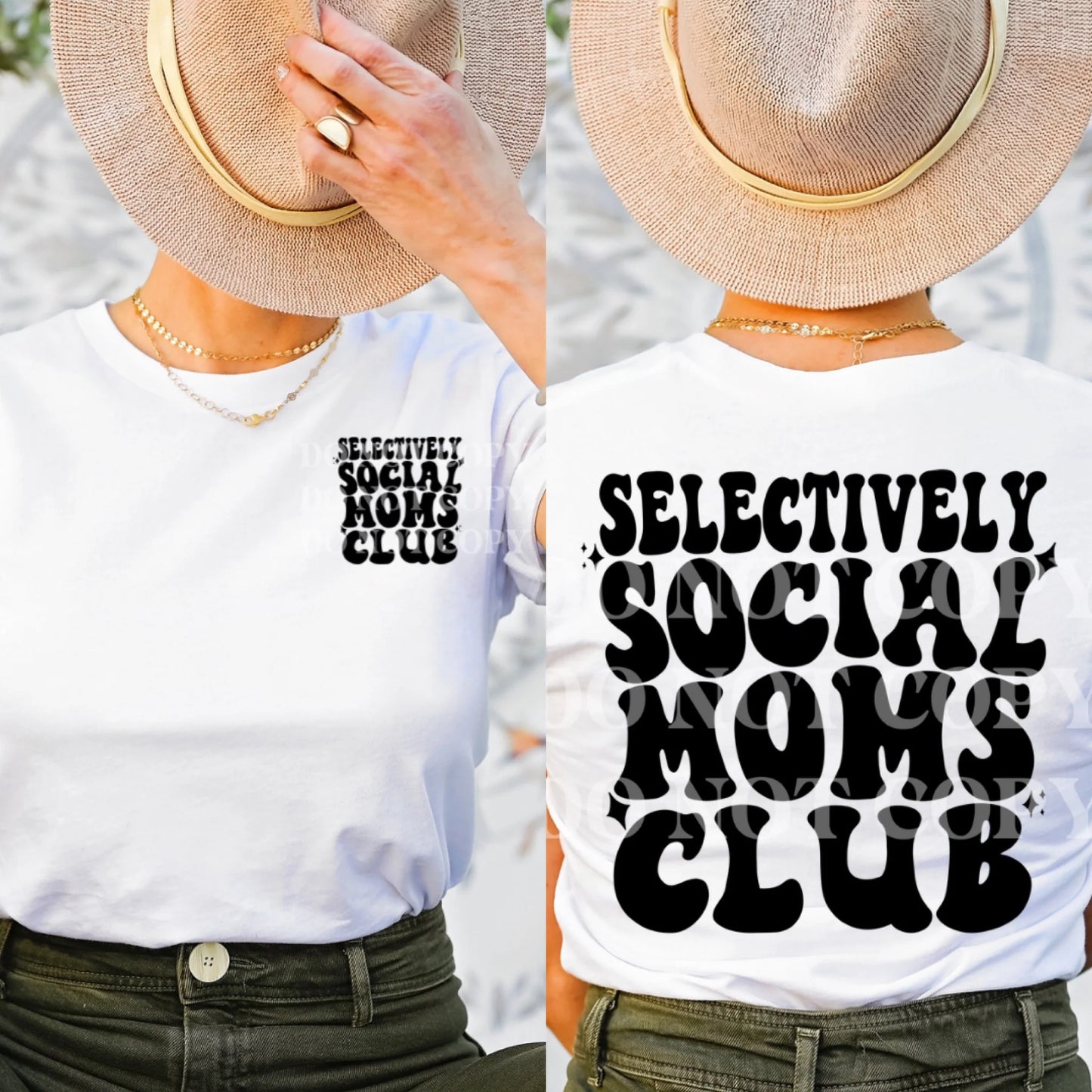 Selectively Social Moms Club Top