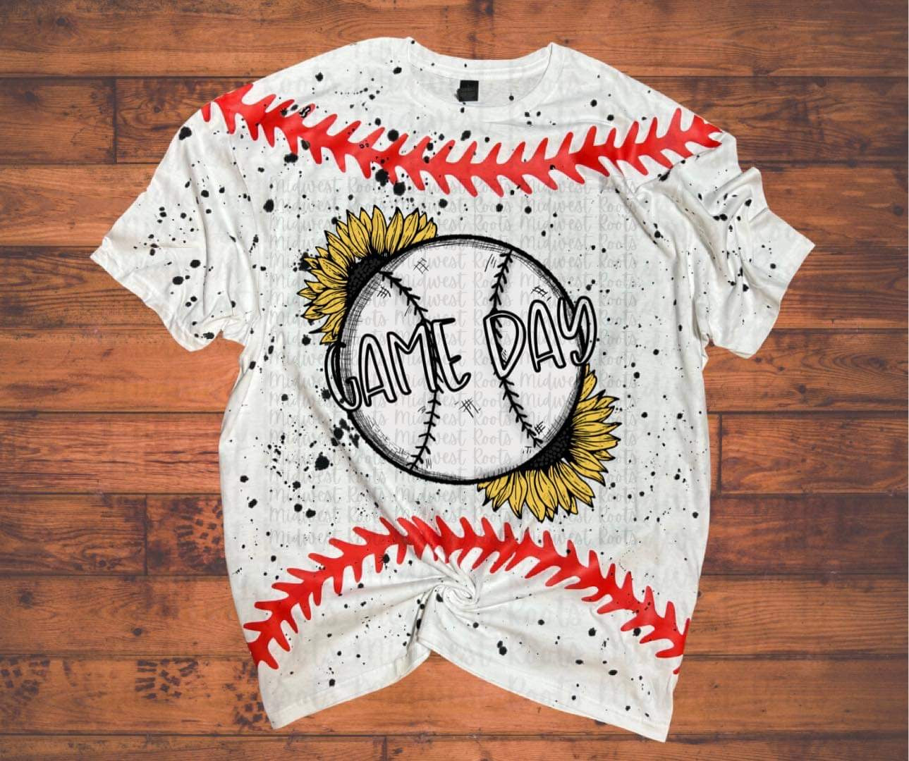 Game Day with Laces Splattered Top