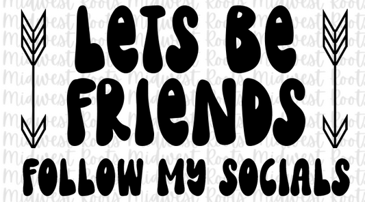 Let’s Be Friends Stickers