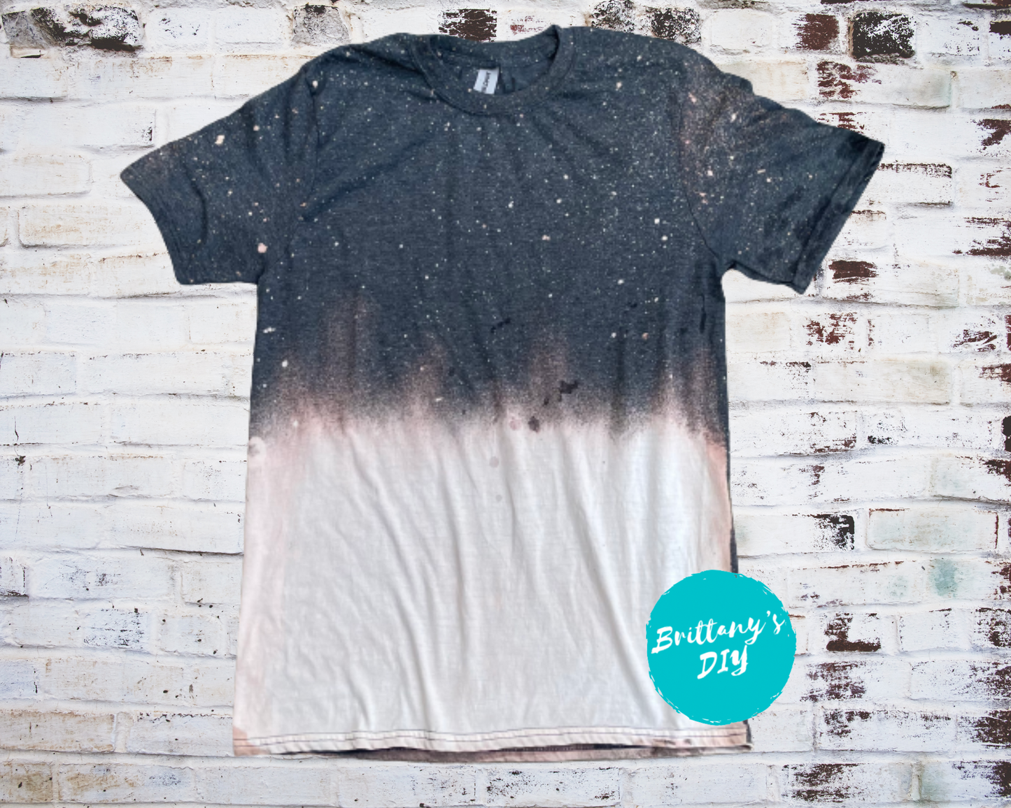 Blank Bleached Dark Heather Ombré t-shirt