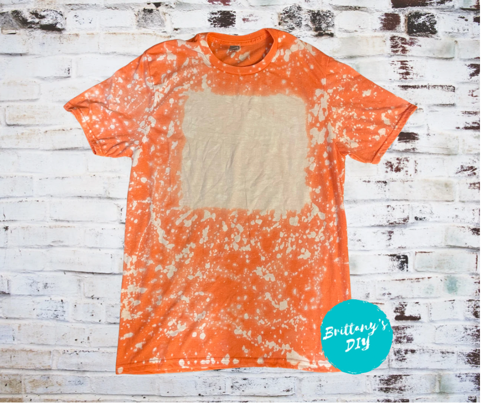 Custom Team Logo Bleached T-Shirt