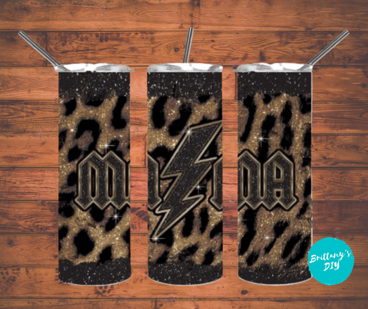 20oz Mama Cheetah Lightning Tumbler