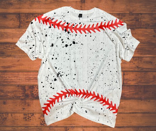 Blank Splattered Softball/Baseball Laces Top