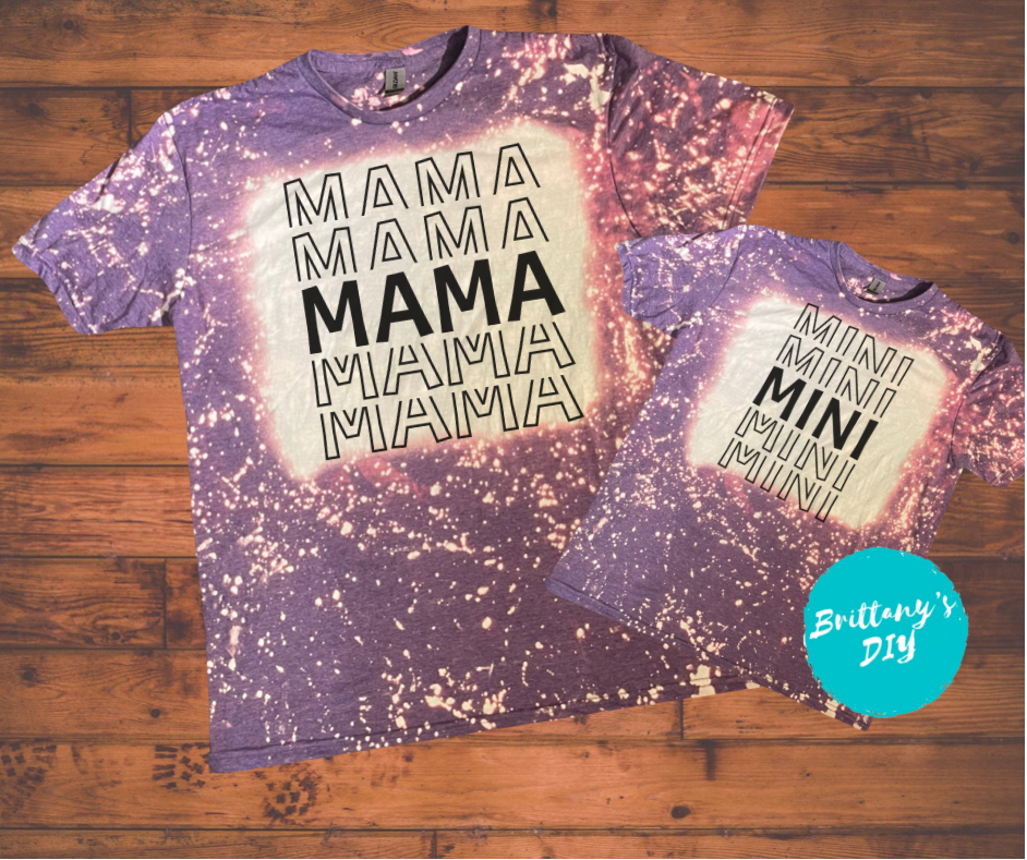 Mama and Mini Bleached Shirt Set